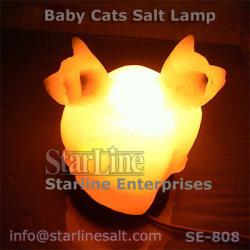 Twin Cats salt lamp